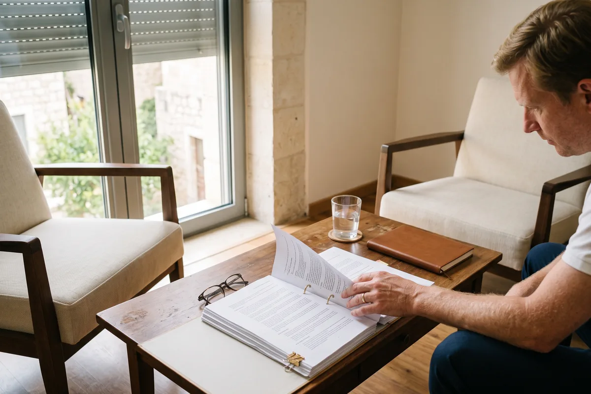 בחינת התיק לקראת החלטה אם להגיש בקשה להישפט על עבירה מנהלית